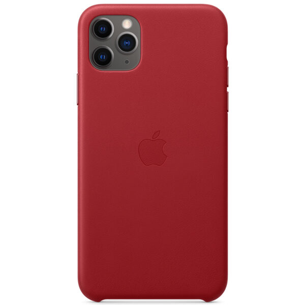 Apple Leder-Case Rot für das iPhone 11 Pro Max