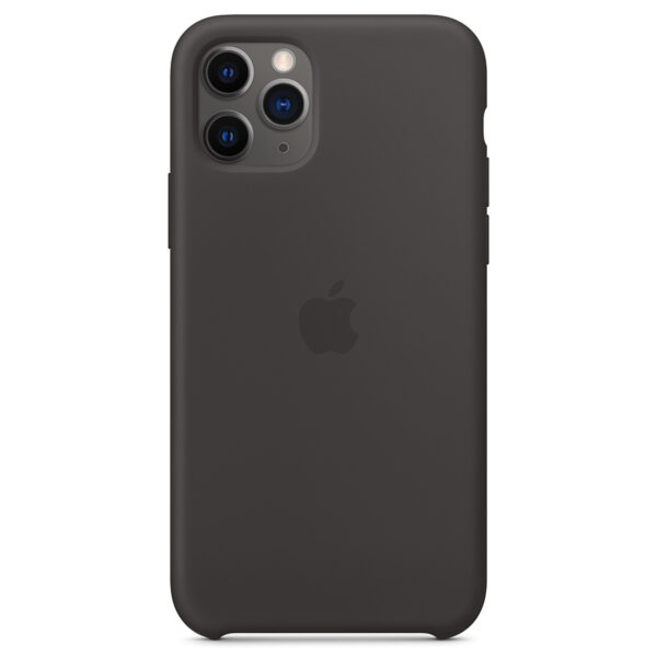 Apple Silikon-Case Schwarz für das iPhone 11 Pro