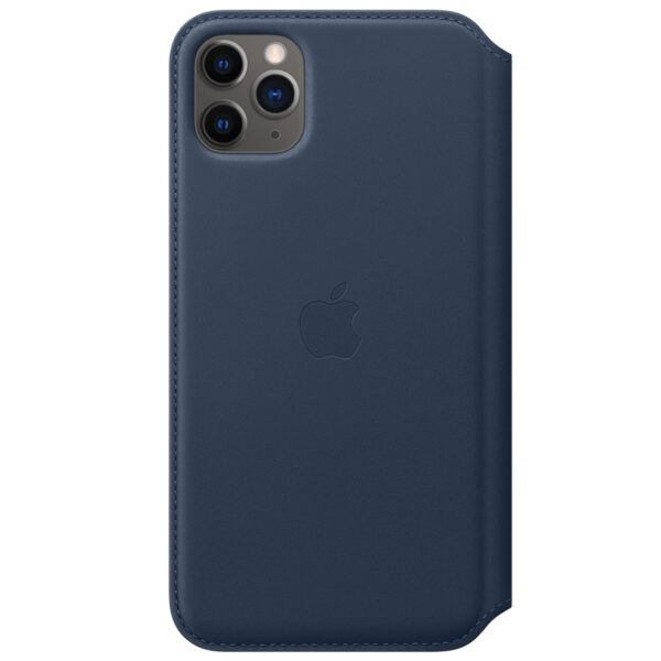 Apple Leather Folio Klapphülle für das iPhone 11 Pro Max - Deep Sea Blue