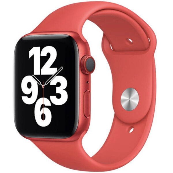 Sport Band für Apple Watch Series 1 bis 10 / SE / Ultra (2) (44/45/46/49 mm) - Crimson Red