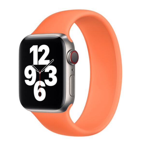 Solo Loop für Apple Watch Series 1-9 / SE - 38/40/41 mm / Series 10 - 42 mm - Größe 1 - Kumquat