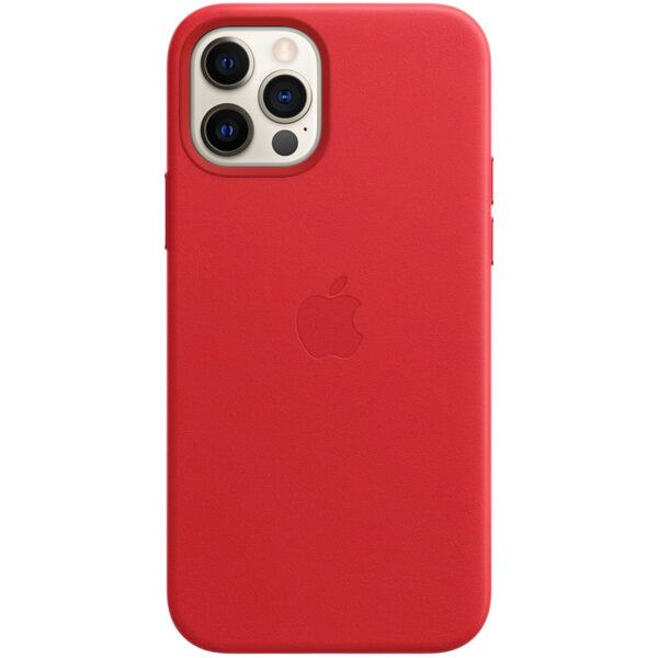 Apple Leder-Case MagSafe für das iPhone 12 (Pro) - Red