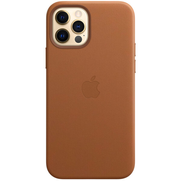 Apple Leder-Case MagSafe für das iPhone 12 (Pro) - Saddle Brown