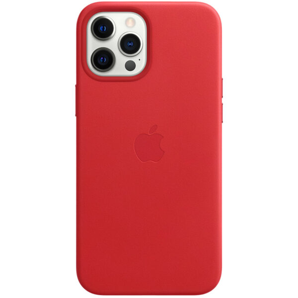 Apple Leder-Case MagSafe für das iPhone 12 Pro Max - Red