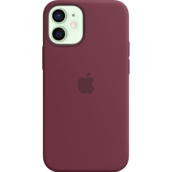 Apple Silikon-Case MagSafe für das iPhone 12 Mini - Plum