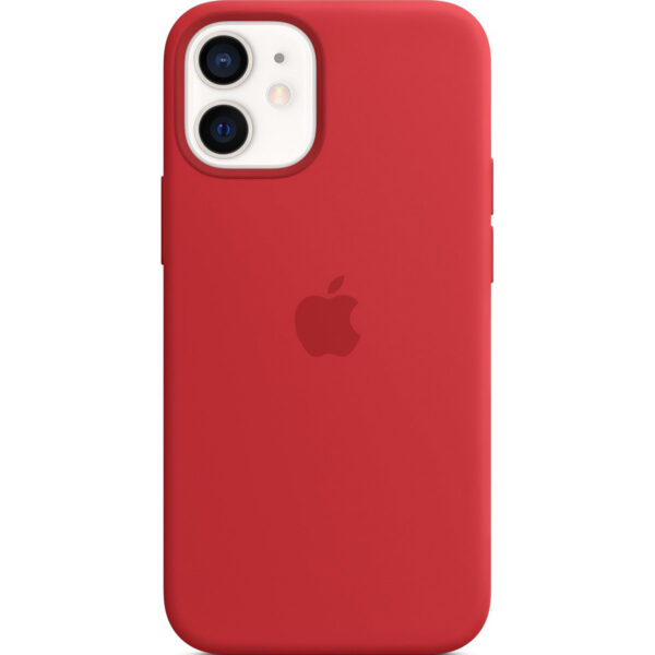 Apple Silikon-Case MagSafe für das iPhone 12 Mini - Red