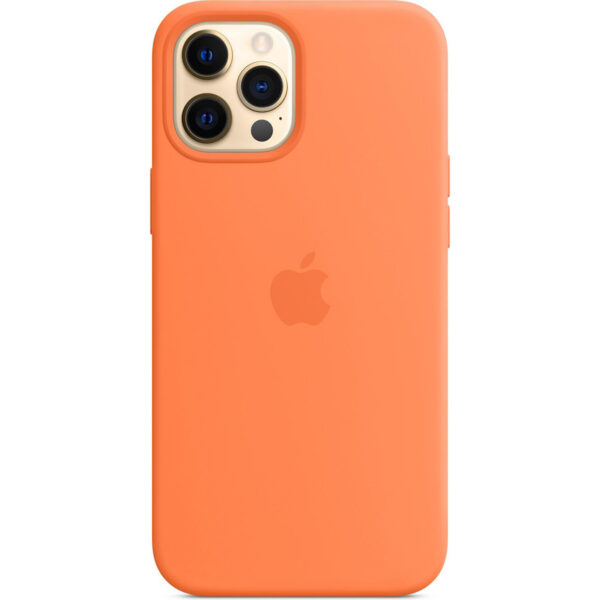 Apple Silikon-Case MagSafe für das iPhone 12 Pro Max - Kumquat