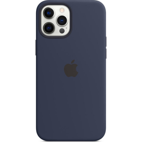 Apple Silikon-Case MagSafe für das iPhone 12 Pro Max - Deep Navy