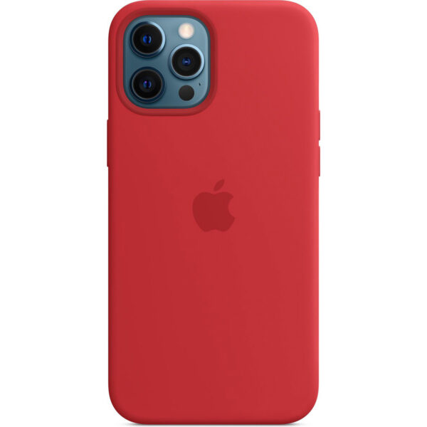 Apple Silikon-Case MagSafe für das iPhone 12 Pro Max - Red