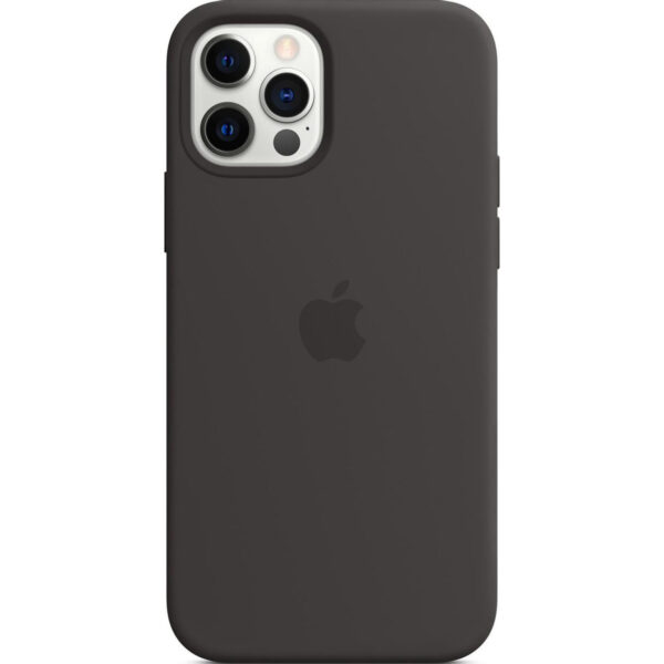 Apple Silikon-Case MagSafe für das iPhone 12 Pro Max - Black