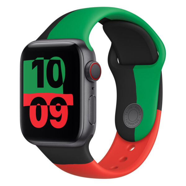 Sport Band für die Apple Watch Series 1 bis 9 / SE (38/40/41 mm) | Series 10 (42 mm) - Black Unity