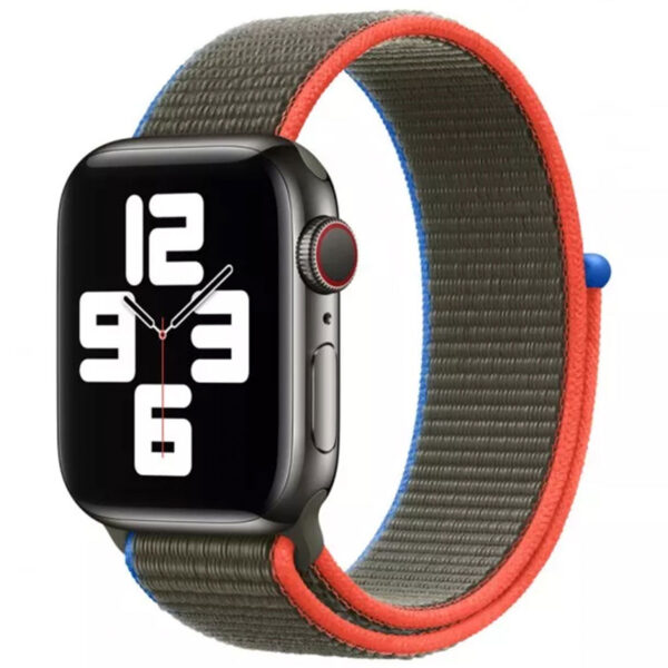 Sport Loop Armband für Apple Watch Series 1 bis 9 / SE (38/40/41 mm) | Series 10 (42 mm) - Olive