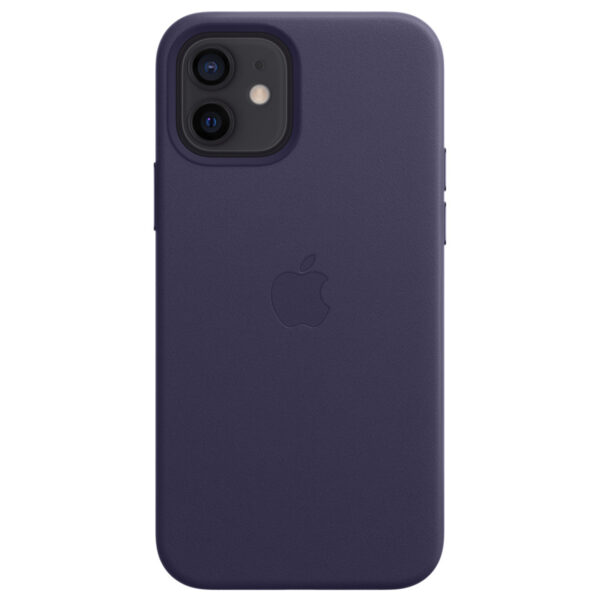 Apple Leder-Case MagSafe für das iPhone 12 (Pro) - Deep Violet