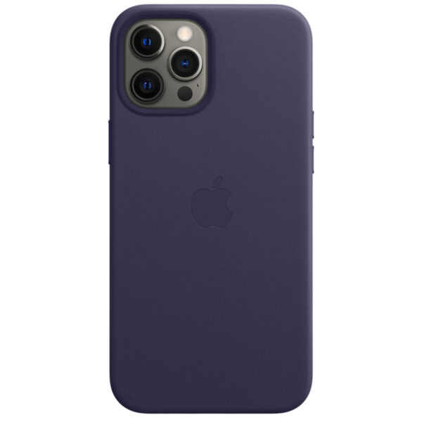 Apple Leder-Case MagSafe für das iPhone 12 Pro Max - Deep Violet