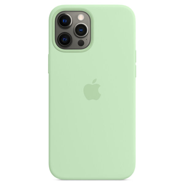 Apple Silikon-Case MagSafe für das iPhone 12 Pro Max - Pistachio