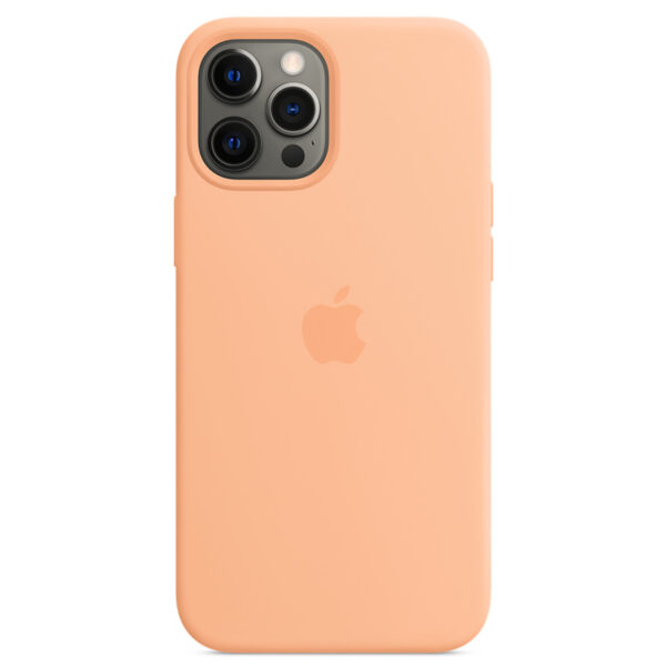 Apple Silikon-Case MagSafe für das iPhone 12 Pro Max - Cantaloupe