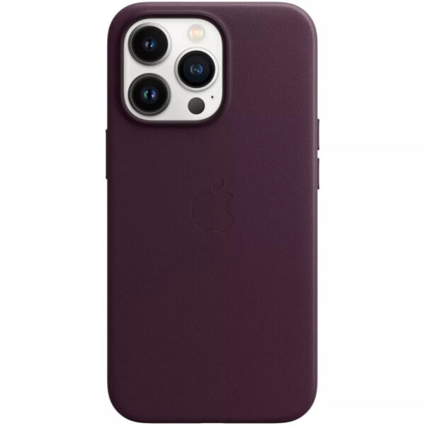 Apple Leder-Case MagSafe für das iPhone 13 Pro - Dark Cherry