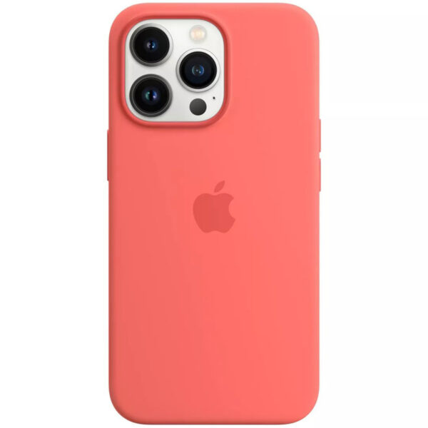 Apple Silikon-Case MagSafe für das iPhone 13 Pro - Pink Pomelo