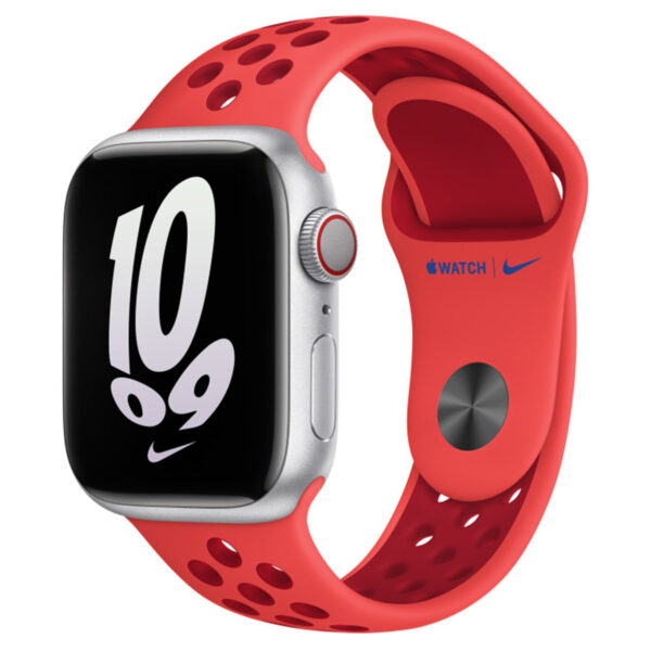 Nike Sport Band für das Apple Watch Series 1-9 / SE - 38/40/41 mm / Series 10 - 42 mm - Bright Crimson / Gym Red