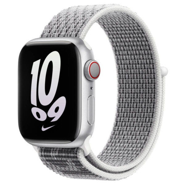 Nike Sport Loop Band für das Apple Watch Series 1-9 / SE - 38/40/41 mm / Series 10 - 42 mm - Summit White / Black