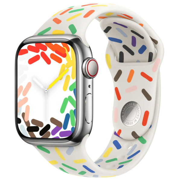 Sport Band für die Apple Watch Series 1 bis 9 / SE (38/40/41 mm) | Series 10 (42 mm) - Größe M/L - Pride Edition